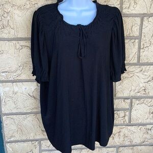 Tunic Top Blouse casual career business Size Med Loose Fit Oversized